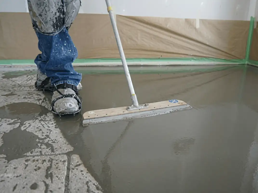Uneven floor being professionally repaired in Chandler, AZ